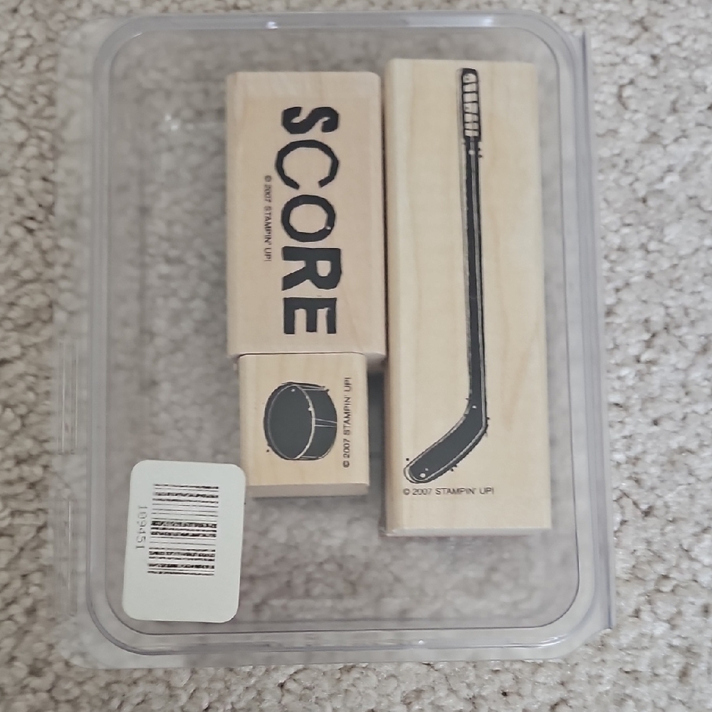 Stampin' Up! Wooden Hockey Stamps Set